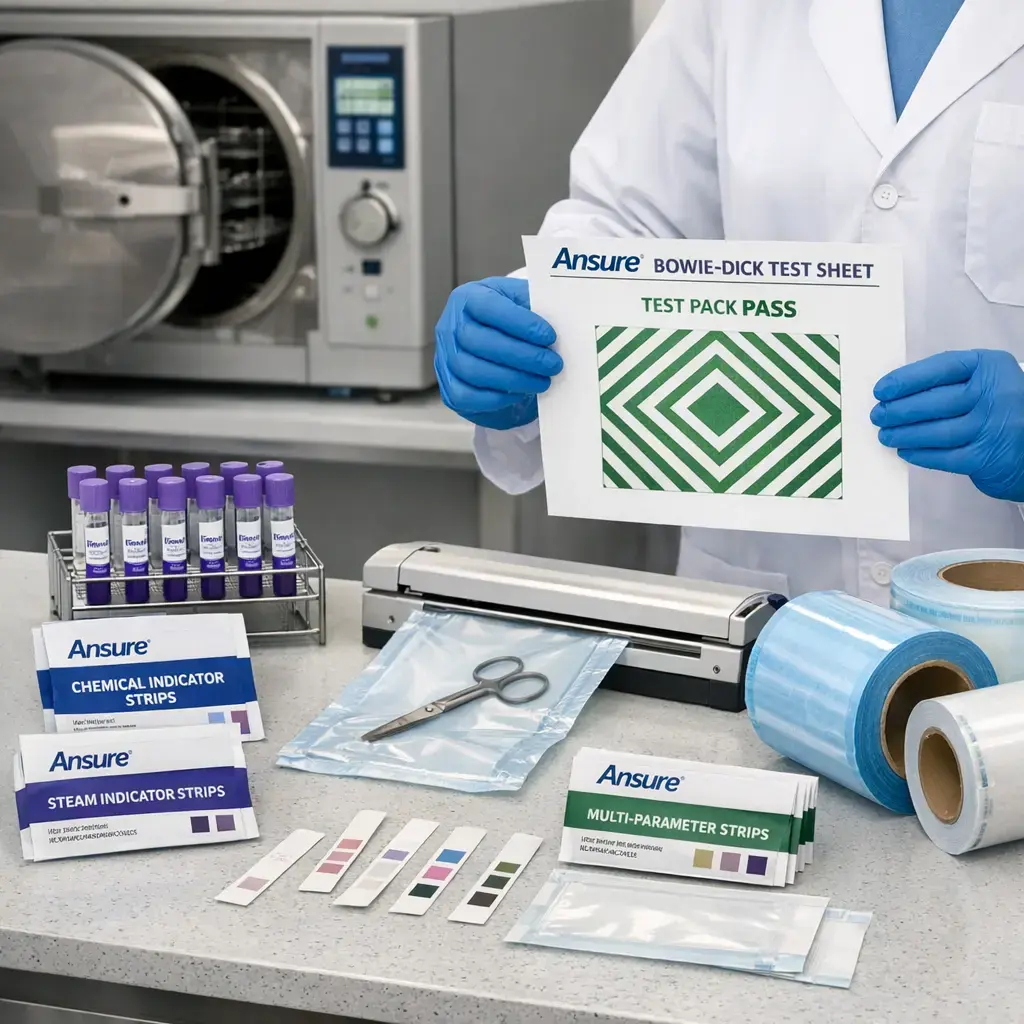 Chemical indicators and biological indicators for sterilization validation