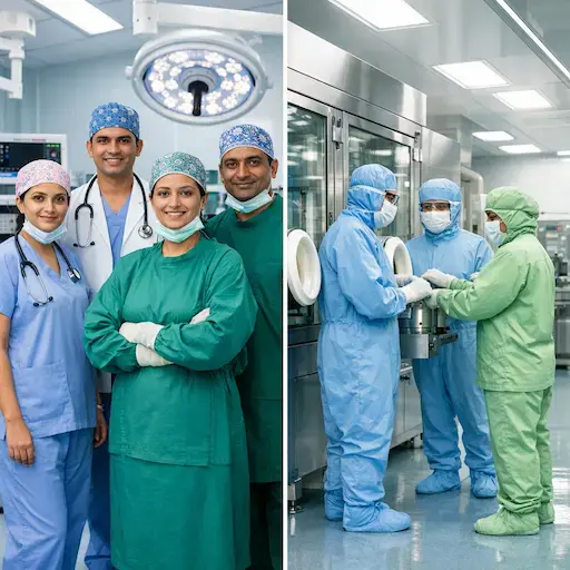 Reusable surgical gowns and sustainable cleanroom garments
