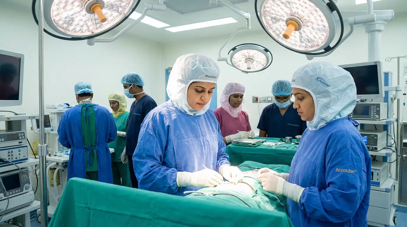 Disposable head covers including bouffant caps and surgical hoods