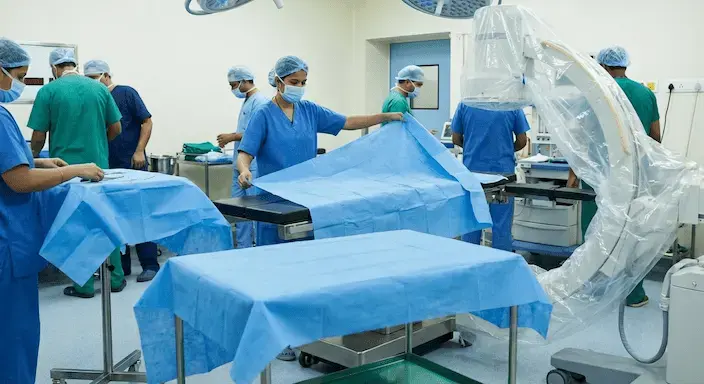 Sterile medical drapes for surgical procedures and patient isolation
